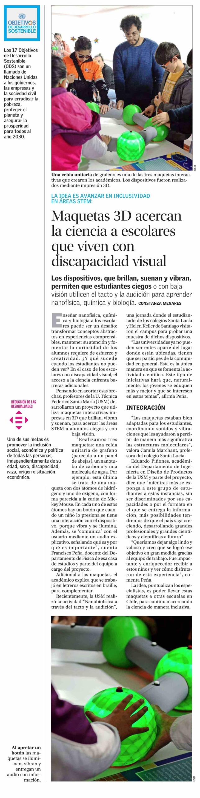 El Mercurio news PME Initiative